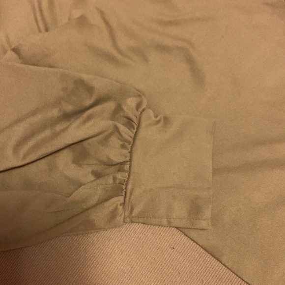 Bustier-styled, ruched long sleeve blouse - Picture 8 of 11